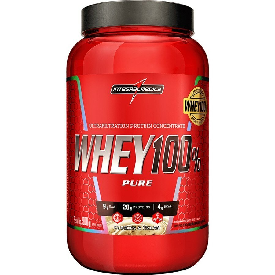 Whey 100% Pure Sabor Cookies Pote 900g