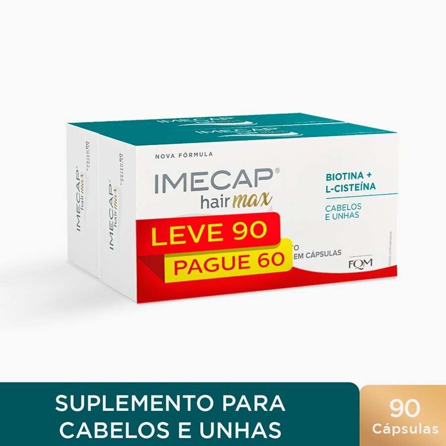 Kit Imecap Hair Max Leve 90 Pague 60 Cápsulas