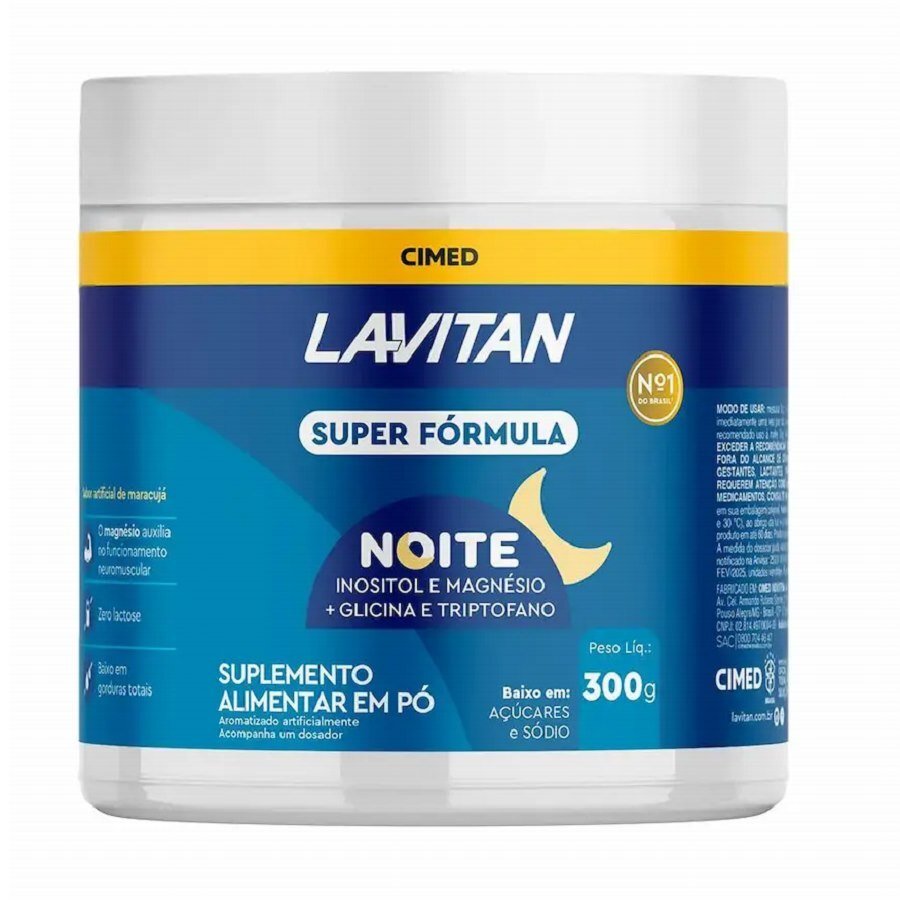 Lavitan Super Fórmula Noite Maracujá 300g