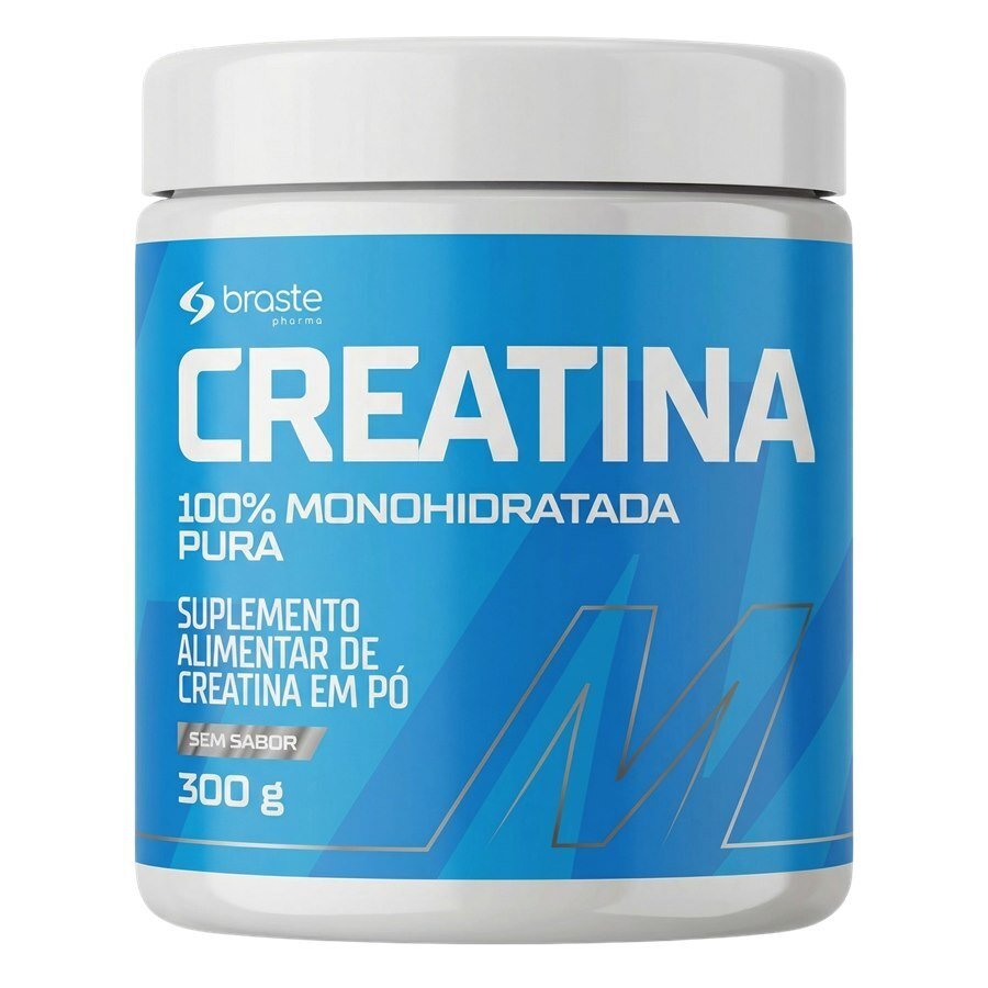 Creatina Monohidratada 100% Pura Sem Sabor Brasterápica 300g